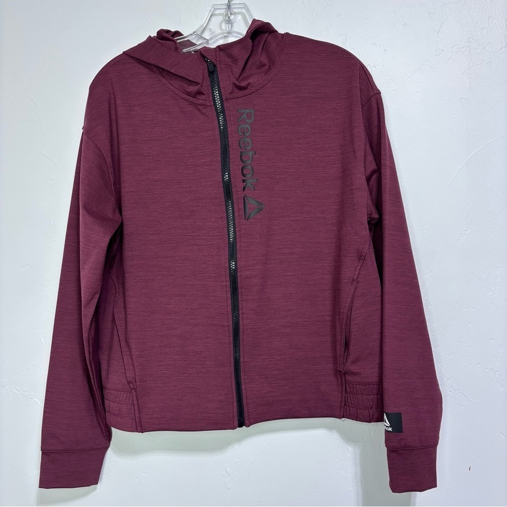 Reebok Women's Small Hoodie Jacket Full Zip Athletic Activewear
